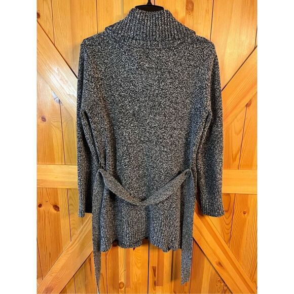 Dalia Women's L Large Long Sleeve Charcoal Button Up Sweater (3342) - Picture 6 of 6